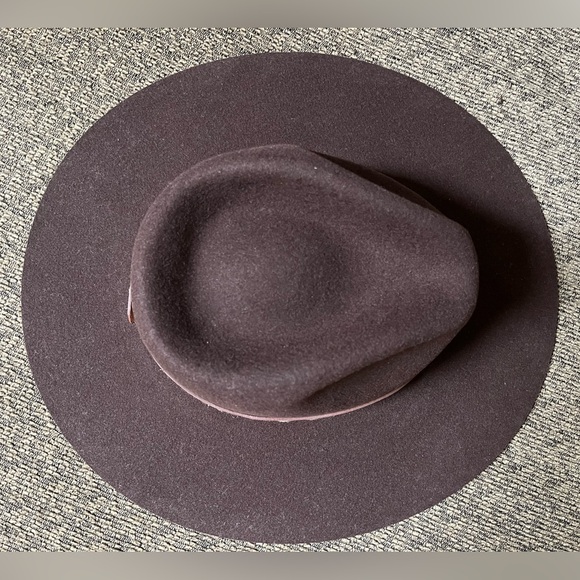 Wyeth Liam 100% wool felt flat brim hat NWT adjustable lined - Picture 6 of 16